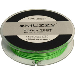 Muzzy Lime Green 200# Braided Bowfishing Line 100FT Spool